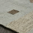 thumbnail image 5 of HomeRoots 487269 8 x 10 ft. Light Blue Geometric Flatweave Handmade Stain Resistant Rectangle Area Rug with Fringe, 5 of 5