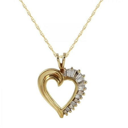 Foreli 0.09CTW Diamond 10K Yellow Gold Necklace MSRP$1940.00