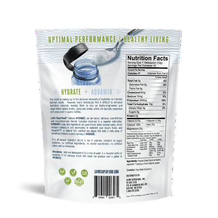Laird Superfood Hydrate Coconut Water Mix, Original, 8 (Best Powdered Coconut Water)