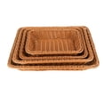 thumbnail image 5 of Wicker Woven Basket Bread Tray Serving For Food Fruit Cosmetic Storage Tabletop Bathroom Storage Kitchen Organizer, 5 of 8