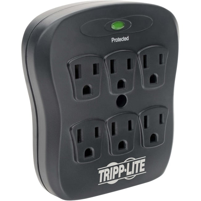 Tripp Lite 6Outlet Surge Protector with Direct PlugIn, 540 Joules