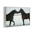 thumbnail image 2 of Stupell Industries Winter Horse Pair Gray Framed Giclee Art design by Amy Carroll, 12 x 18, 2 of 7