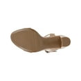 thumbnail image 4 of NATURALIZER Womens Beige Croc Non-Slip Padded Bristol Almond Toe Block Heel Buckle Slingback Sandal 8.5 M, 4 of 4