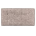 thumbnail image 6 of Cosmopolitan 34" Transitional Rectangle Ottoman in Gray Taupe Faux Leather, 6 of 13