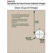 Berta 1/2 Overlay Soft Closing Face Frame Cabinet Hinges with Screws (10 Pack)