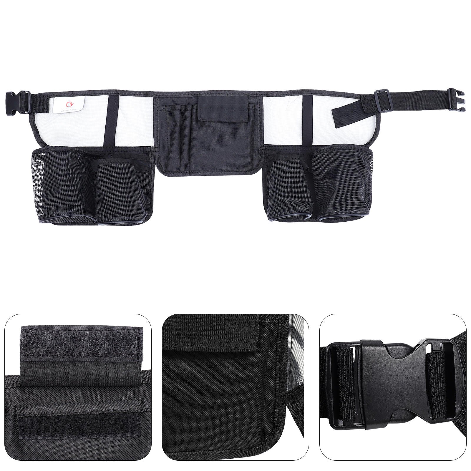 BESTYASH Portable Tool Waist Bag 1Pc Black Multifunctional Storage Organizer for Construction and Use