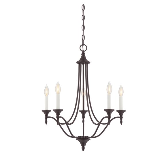Savoy House Herndon 5-Light Chandelier in English Bronze