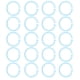 thumbnail image 3 of 20 piezas anillos de plástico transparentes, flexibles, anillas para encuadernación de libros de hojas sueltas para la escuela, el hogar, las tarjetas de oficina, el cuaderno de documentos, color azul, 3 of 5