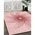 thumbnail image 3 of Ahgly Company Machine Washable Indoor Rectangle Transitional Pink Bubble Gum Pink Area Rugs, 8' x 12', 3 of 7