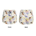 thumbnail image 3 of KLL Floral Puppy Pattern Shorts Women,Athletic Shorts High Waisted Running Shorts Pocket Sporty Short Gym Elastic Workout Shorts-XX-Large, 3 of 7