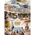 thumbnail image 5 of Blue Tulip Table Cloth, Spring Floral Rustic Summer Botanical Waterproof Tablecloth for Rectangle Tables, Reusable Washable Fabric Table Cover for Restaurant Kitchen Dining Tables 54"x108", 5 of 6