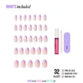 thumbnail image 5 of Kiss Core Design Press On Nails Almond, Chasing Sunshine, Neutral, Medium, 32 Count, 5 of 12