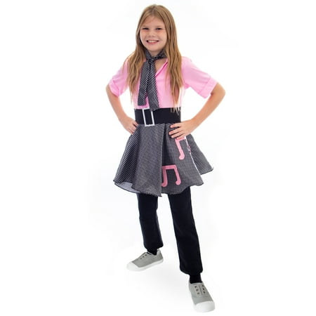 Boo! Inc. 50s Sock Hop Halloween Costume| Poodle Skirt Outfit