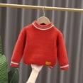 thumbnail image 2 of Coerni Baby Boys Girls Knit Sweaters Toddler Kids Soft Warm Autumn And Winter Pullover Solid Color Round Neck Sweater, 2 of 4