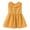 Yellow, variant on LYMAYTER Kids Toddler Girls Sleeveless Dresses Doll Collar Party Princess Dress Solid Color Cotton Casual Dress Baby Summer Sundress for 1-6 Years