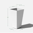 thumbnail image 4 of Veradek Pure Series Midland 26" Plastic Planter - White, 4 of 13