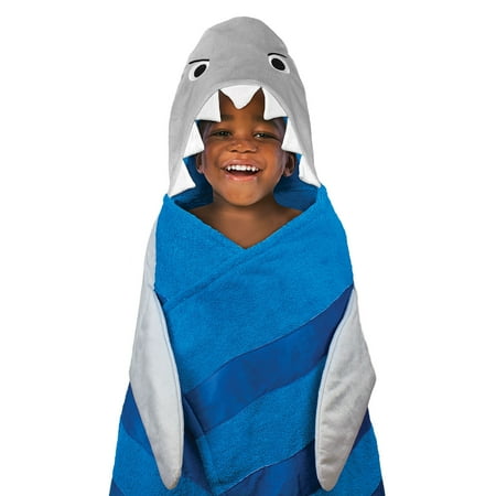 Kids' Hooded Bath Towel, Shark