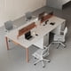 thumbnail image 3 of Executive Executive Office Desks Simplicity Combination Modern Clerk Office Desks Write Commercial Escritorio Furniture QF50OD My Lux Decor Round, 3 of 22