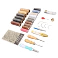 thumbnail image 4 of Kits De Artesanía De Cuero, Hilo Encerado De 16 Colores, Agujas De Coser De Ojo Grande, Kit De Costura De Cuero DIY Para Artesanía De Cuero, 4 of 7