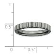 thumbnail image 5 of 925 Sterling Silver Stackable Expressions Black-plated Ring Size: 5; for Adults and Teens; for Women and Men, 5 of 5