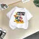 thumbnail image 2 of Camiseta de algodón de manga corta de verano de Mickey Minnie de Disney para niños, camisetas casuales de moda para niños y niñas, camisetas lindas de dibujos animados, ropa para niños, 2 of 5