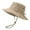 Khaki, variant on Summer Wide Large Brim Men Fisherman Hat Waterproof UV Protection Sun cap Hiking Fishing Climbing Oversized Safari Bucket Hats (GRAY,55-58cm)