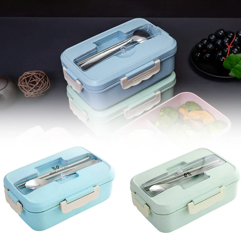 HOTBEST Portable Food Warmer School Lunch Box Bento Thermal Insulated Food  Container Stainless Steel Insulated Square Lunch Box for Children, Kids and