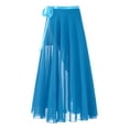 thumbnail image 5 of IEFIEL Womens Lace-Up Flowy Dance Skirt High Waist Ballet Modern Dance Costume Wrap Skirt, 5 of 7
