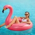thumbnail image 4 of Flotadores inflables para piscina Jasonwell con forma de unicornio y flamenco, paquete de 2, 4 of 9