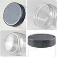 thumbnail image 2 of 6Pack 10 Oz Clear Plastic Halloween Candy Jars with Black Lids Refillable Kitchen Storage Containers for Dry Food Coffee Nuts and More, 2 of 6
