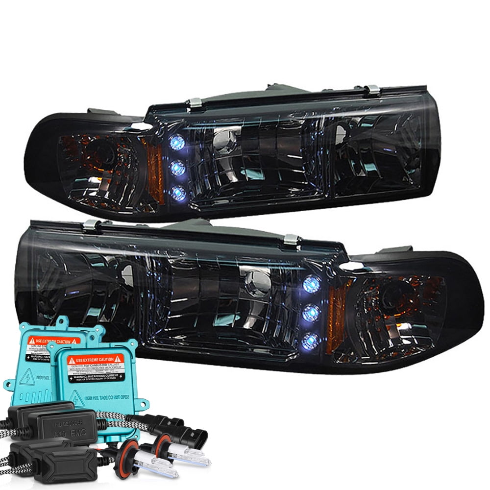 VIPMOTOZ Smoke Lens Headlight Assembly For 19911996 Chevy Caprice & Impala SS