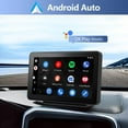 thumbnail image 2 of 7 Inch Wireless Apple Carplay Android Auto Portable Car Stereo Radio Dash Mount Car Play Adapter Full HD Touch Screen, 2 of 7