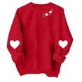 thumbnail image 2 of Automne TIMIFIS Chandails de la Saint-Valentin pour Femmes Chandail à Cœur Chemises Mode Manches Longues Col Rond Chandail à Enfiler Hauts - Printemps/été, 2 of 4