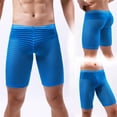 thumbnail image 1 of WILLBEST Pantalones Cortos Casuales A Rayas para Hombre, Transpirables, Sexys, de Tres Piezas, Deportivos, Elásticos, 1 of 5