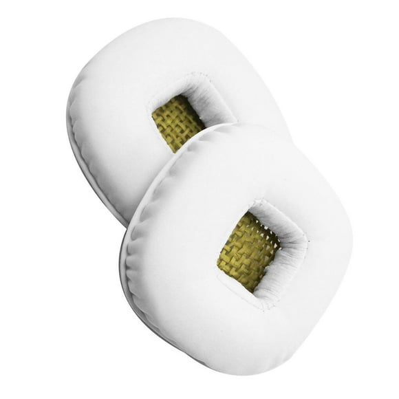 Injueey Almohadillas para los oídos, cojines, almohadillas para los auriculares, esponja de malla, repuesto de pieza de reparación para Relojes inteligentes Blanco