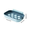 thumbnail image 3 of Soap Dish for Bathroom QTOCIO Soap Box Wall Mounted Bathroom Hole Less Soap Dish Bathroom Shelf Household Soap Draining Box Wall Mounted Strong Bearing Weight, 3 of 6