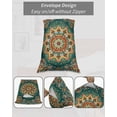 thumbnail image 7 of Boho Flower Pillow Covers King Size 2 Pack, Yellow Green Bohemian Colorful Medallion Soft Bed Throw Pillowcases Breathable Cooling Long Lumbar Body Pillow Sham Cover for Bed Sofa 20''x36'', 7 of 7