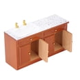 thumbnail image 1 of Modelo De Fregadero De Casa De Muñecas, Fregadero De Cocina En Miniatura De Mármol, Accesorio De Adorno, Madera De Abedul, Escala 1:12 Realista Para Sala De Estar, 1 of 7
