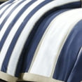 thumbnail image 6 of Home Essence Teen Cody Navy/Khaki Stripe 4 Piece Duvet Cover Set, Full/Queen, 6 of 14