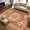 Orange, variant on 2x3 Door Mat Rug, Brown Boho Non-Skid Rubber Backing Large Rectangle Rugs - Living Room Bedroom Home Office, Retro Western Rustic Ethnic Tribal Patterns Indoor Floor Mat Carpets Washable Rug