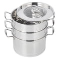thumbnail image 2 of 3??Layer Stainless Steel Food Steamer Soup Steam Pot Cooker Kitchen Accessory Cookware, 2 of 8