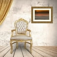thumbnail image 3 of OBrien, Jay 32x23 Gold Ornate Wood Framed with Double Matting Museum Art Print Titled - Mountain landscape in an orange Sunset, 3 of 4