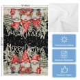 thumbnail image 5 of Christmas Gnomes Kitchen Towels Set of 4, Water Absorbent Dish Towel, Winter Snowflake Pine Xmas Tree Black Decorative Hand Towels - Quick Drying Cloth for Cooking Baking, 18x28 Inch, 5 of 8