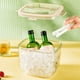 thumbnail image 5 of Wmhnj Cubo de hielo porttil de gran capacidad de 5 cuartos con tapa y correa de cuero - Frutero transparente para encimeras de cocina, picnics y fiestas., 5 of 8