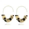 thumbnail image 1 of Pendientes exquisitos estilo vintage acrílico leopardo impresión oreja colgante accesorio de accesorio de accesorios suministros de fiesta de San Valentín beige 1 par Inevent AP008231-05, 1 of 7