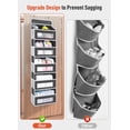 thumbnail image 5 of Upgrade Pocket Over The Door Organizer Storage, 5 Shelf Hanging Door Organizers with 10 Large Capacity Pockets, Anti Tilt 48 lb Load Behind Door Organizer for Bedroom, Bathroom, Pantry, 5 of 9