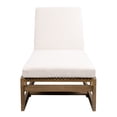 thumbnail image 5 of Safavieh Saint Wood Outdoor Lounge Chair, Natural/Beige, 5 of 15