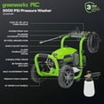 thumbnail image 2 of Hidrolavadora Greenworks de 3000 PSI (2.0 GPM máx.) con cañón de espuma: elimine fácilmente la suciedad y la mugre de revestimientos, cercas, patios,, 2 of 5