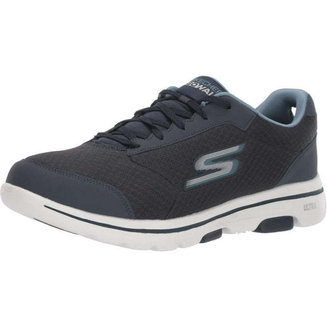 Zapatillas Skechers Gowalk 5 Qualify para Hombre, Deportivas, Azul Marino, Talla 13 Extra Ancha