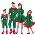 thumbnail image 2 of Disfraz de duende navideño para niños, adultos, niños y niñas, conjunto de ropa, Cosplay, vestido de Navidad, trajes a juego para la familia de Año Nuevo zhangyuxiang unisex, 2 of 2